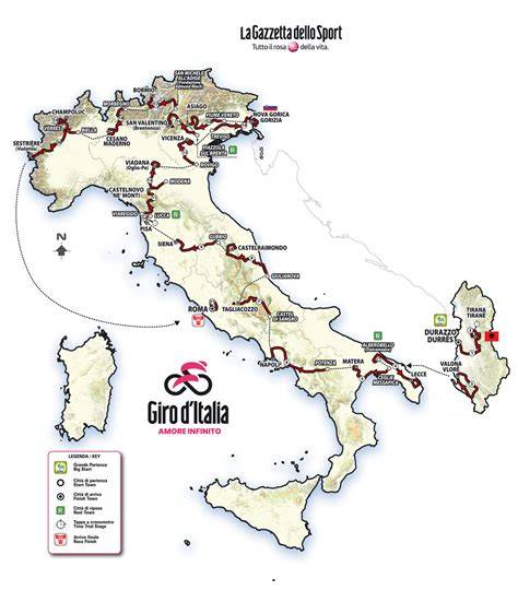 Mappa del percorso dello slalom con indicazione delle barriere di rallentamento