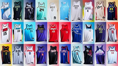 Collezione di merchandising NBA con maglie e accessori