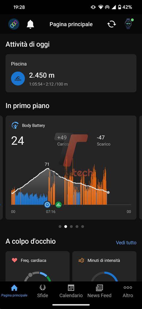 Interfaccia dell'app Garmin Connect Mobile per l'aggiunta di un nuovo dispositivo