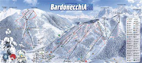 mappa delle piste da sci di Bardonecchia