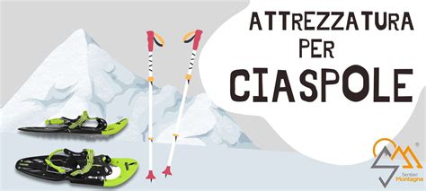 Attrezzatura per ciaspolata: ciaspole, bastoncini e torcia frontale