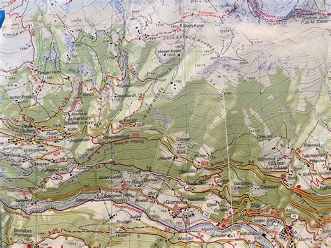 Mappa topografica del percorso verso la Cima Fradusta