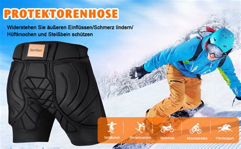 Paraculo da snowboard con imbottiture sui glutei e guscio protettivo sul coccige.