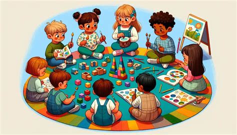Illustrazione che mostra bambini e bambine impegnati in attività diverse, alcune tradizionalmente associate a un genere, altre a un altro, con l'obiettivo di promuovere l'uguaglianza.
