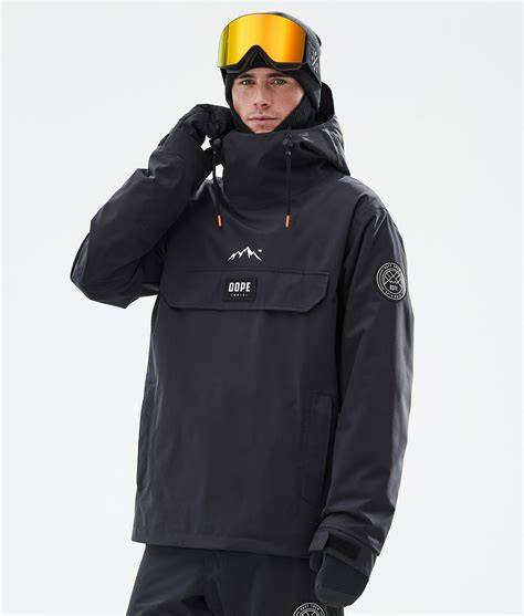 Modello di giacca da snowboard uomo Superdry con design audace