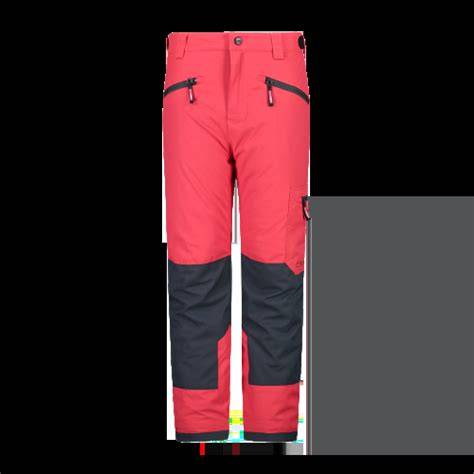 Illustrazione stilizzata di un pantalone da sci softshell con enfasi sui dettagli tecnici