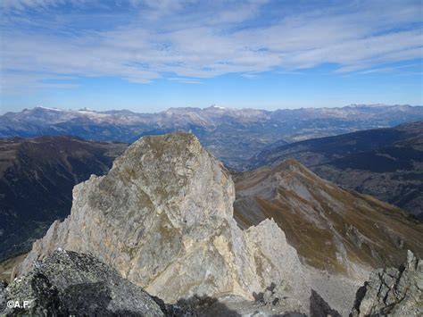 Vista panoramica dalla vetta del Mont Fourchon con le Alpi circostanti