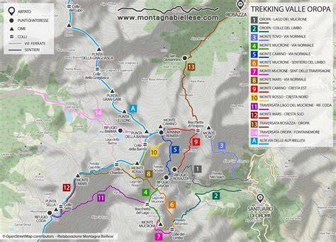 mappa del percorso escursionistico a Forcella Lerosa con indicazione dei sentieri