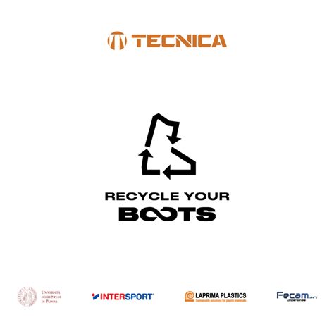 Illustrazione del logo Tecnica Group e del progetto Recycle Your Boots
