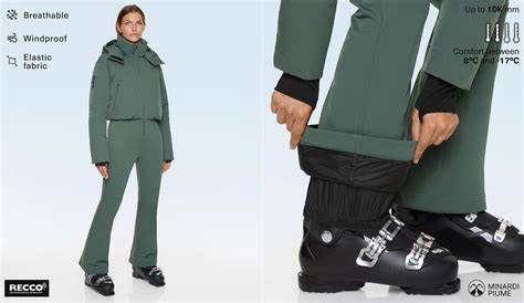 Uomo e donna che indossano abbigliamento da sci Phenix, mostrando giacche e pantaloni abbinati