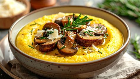 Immagine di un piatto di polenta taragna