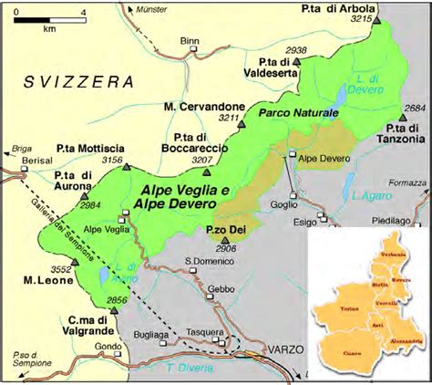 Mappa dettagliata dell'Alpe Devero con indicazione dei percorsi scialpinistici