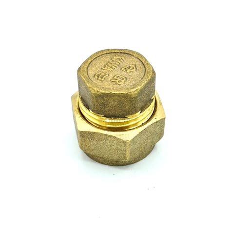 tappo di chiusura in ottone da 8 mm per raccordi a compressione