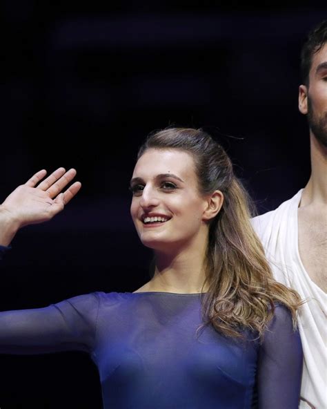 Gabriella Papadakis durante la sua performance olimpica