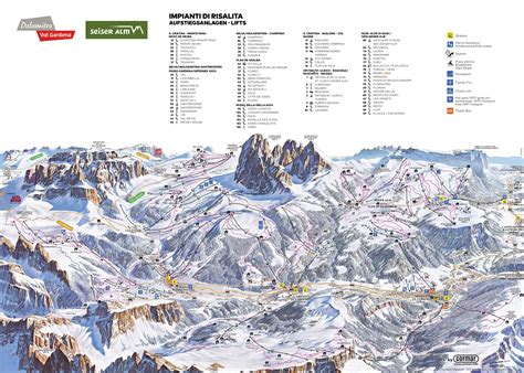 Mappa delle piste del comprensorio sciistico di Antagnod