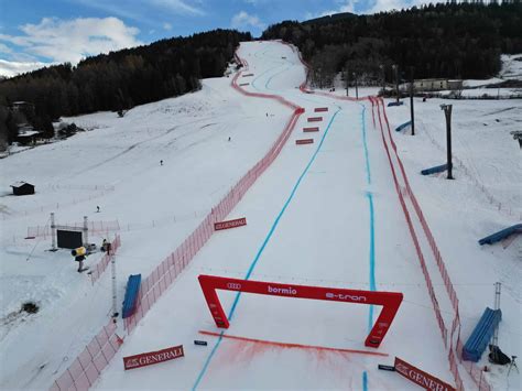 Schema di una pista da slalom con i pali segnati