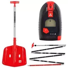 Kit di sicurezza per valanghe: ARVA, sonda e pala