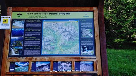 Mappa dei sentieri con indicazione per il Rifugio Ra Stua e Rifugio Biella
