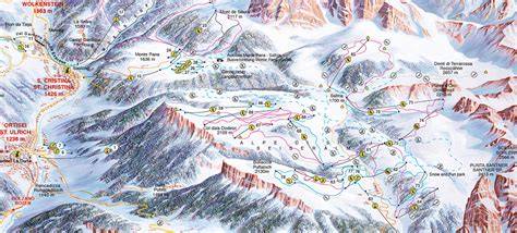 Mappa dei trasporti pubblici in Alto Adige con focus su Val Gardena e Alpe di Siusi