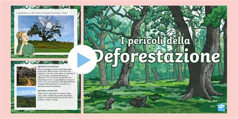 Illustrazione che mostra l'impatto della deforestazione e della costruzione di piste da sci sulla fauna selvatica.