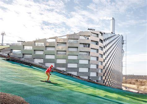 Schema generale dell'impianto CopenHill con pista da sci sul tetto