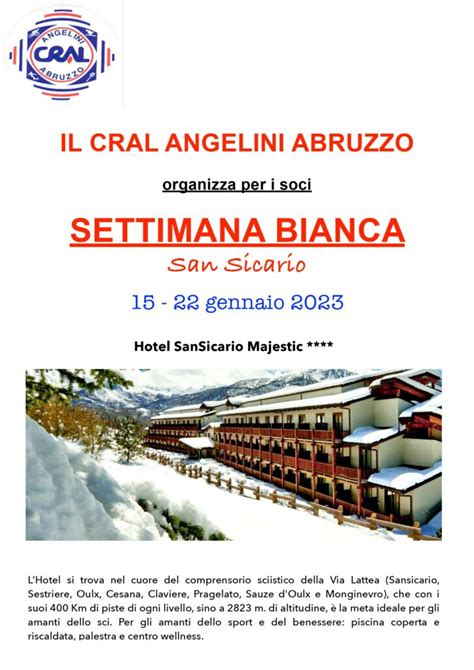 Immagine di partecipanti a una settimana bianca organizzata dal CRAL