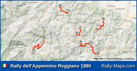 mappa dell'Appennino Reggiano con evidenziate le cime per lo scialpinismo