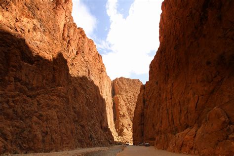 Foto panoramica delle gole del Todra