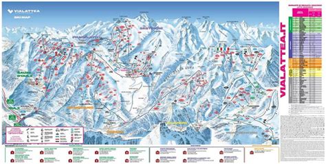 Mappa delle piste del comprensorio sciistico di Cesana Torinese