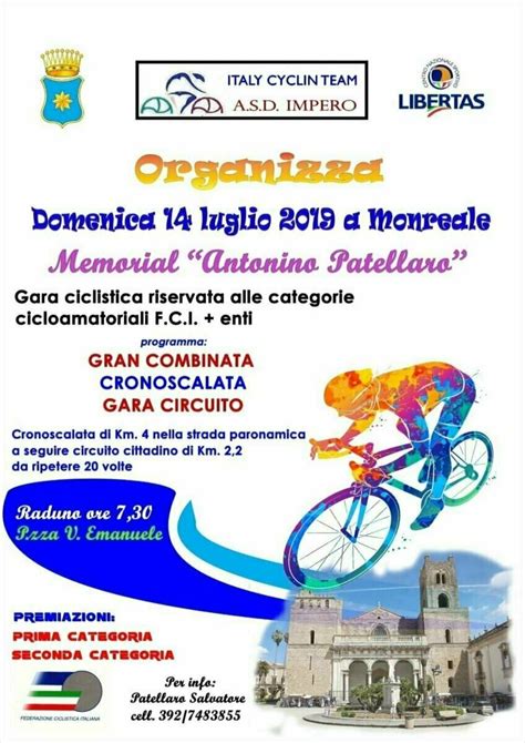 Manifesto d'epoca per una gara ciclistica